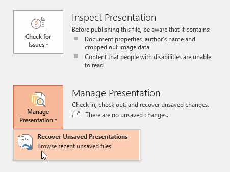 Recovering an unsaved file - www.office.com/setup