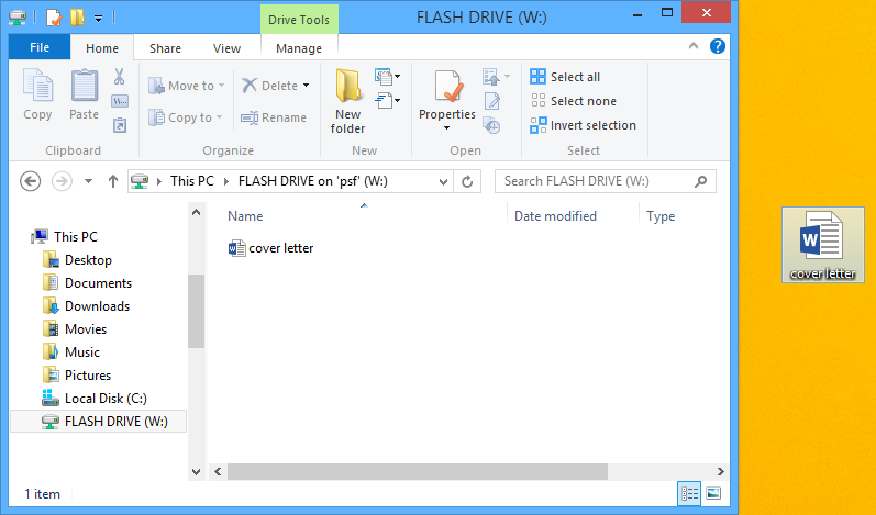 capture d'écran de Windows 8