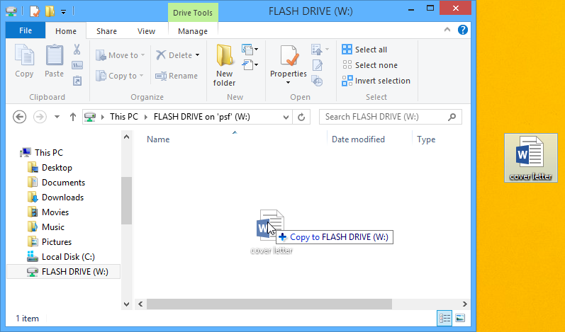 capture d'écran de Windows 8
