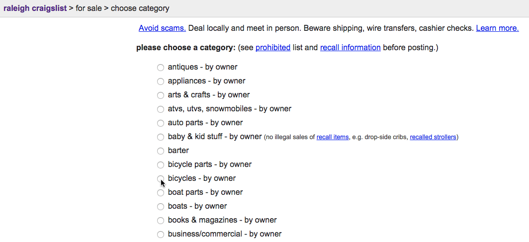 Using The Web To Get Stuff Done How To Sell Something On Craigslist