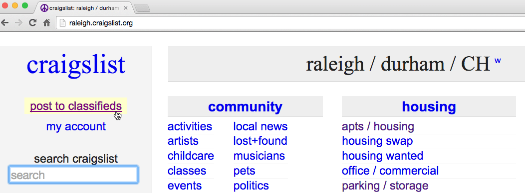 craigslist raleigh jobs pay same day