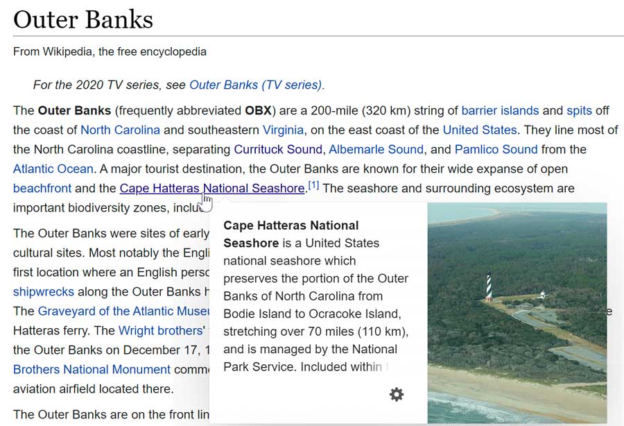 using links to navigate Wikipedia.org