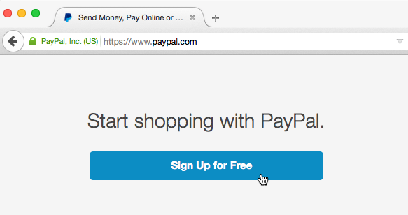 paypal personal account sign up