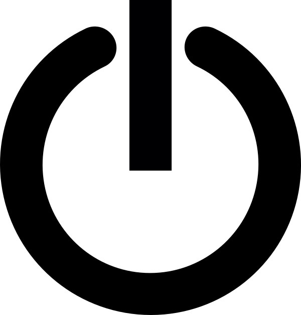 Gambar dari ikon tombol power
