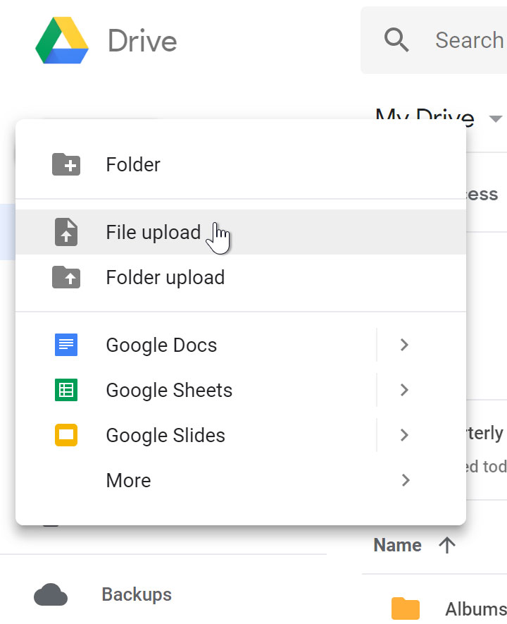 google-drive-uploading-files-to-google-drive