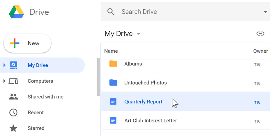 Google Drive: Creating Google Docs