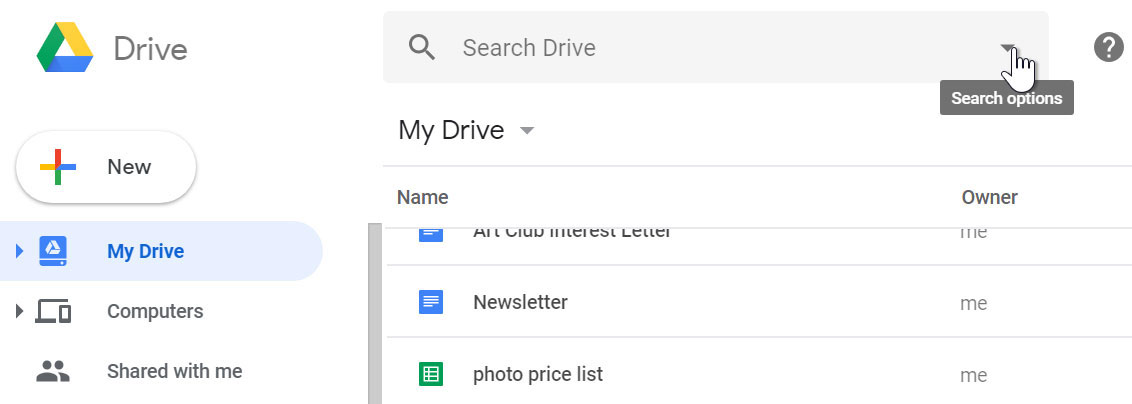 Watch your name google drive