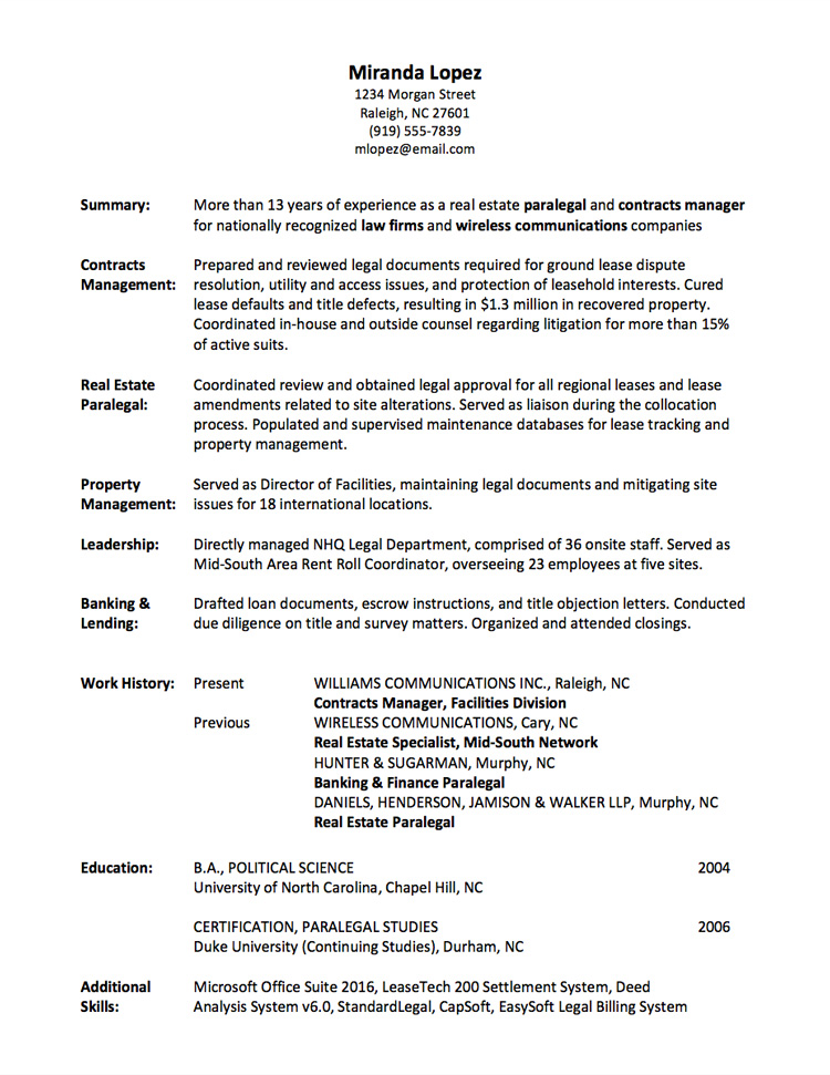 professional job resume template