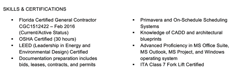 additional skills for resumes