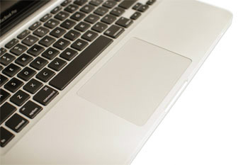 een laptop-touchpad