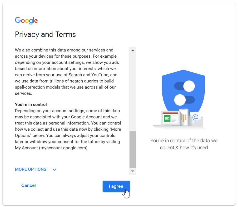 C Ch T O T I Kho N Gmail Nhanh Ch A N 1 Ph T S D Ng Ngay   Create Privacy Terms 