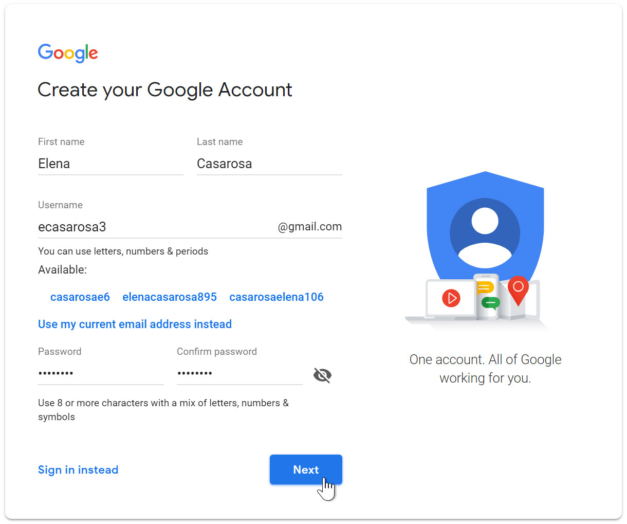 Gmail Setting Up A Gmail Account