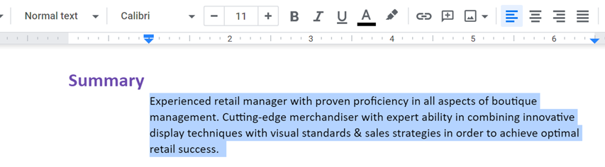 Showing multiple indented lines