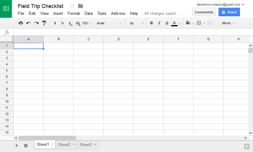 google sheets