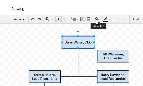 short cut for insert text box google docs