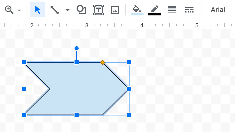 how to add shapes to google docs