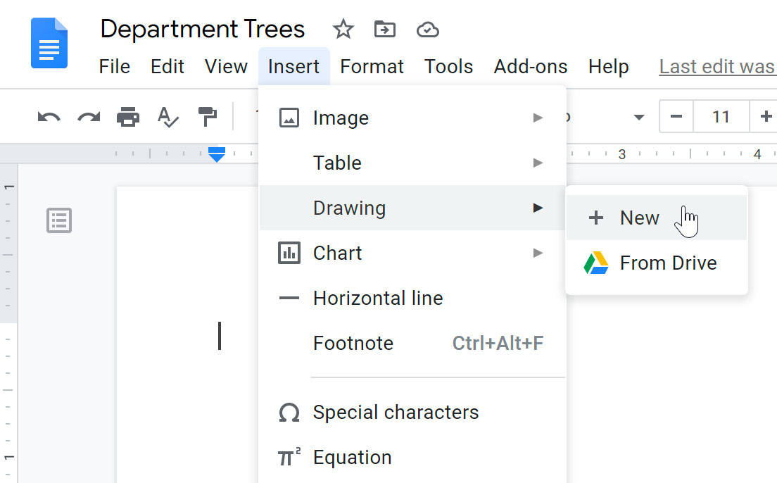 google docs how to insert text box