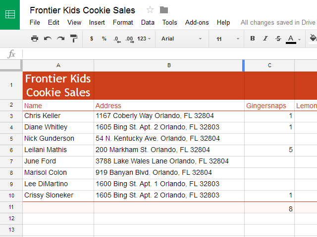 How to iterate columns of a Google Sheet worksheet Help Docs