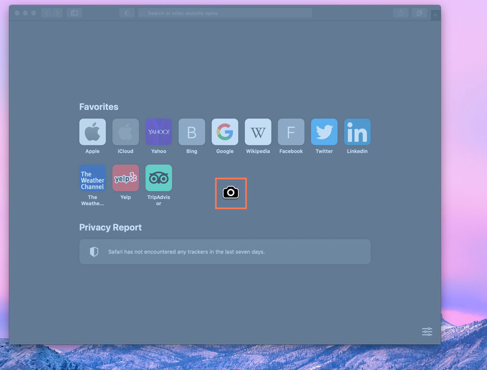 taking a screenshot of a window in Mac OS