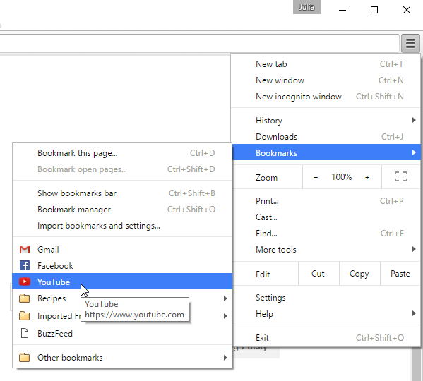 Chrome Bookmarking in Chrome