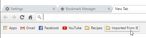 bookmarks in chrome