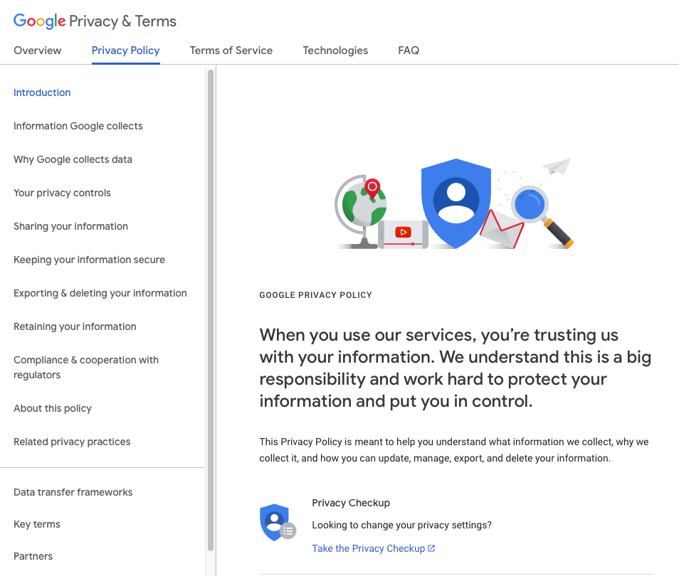 Privacy Policy – Privacy & Terms – Google