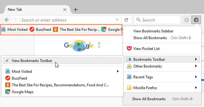 Firefox: Bookmarking in Firefox