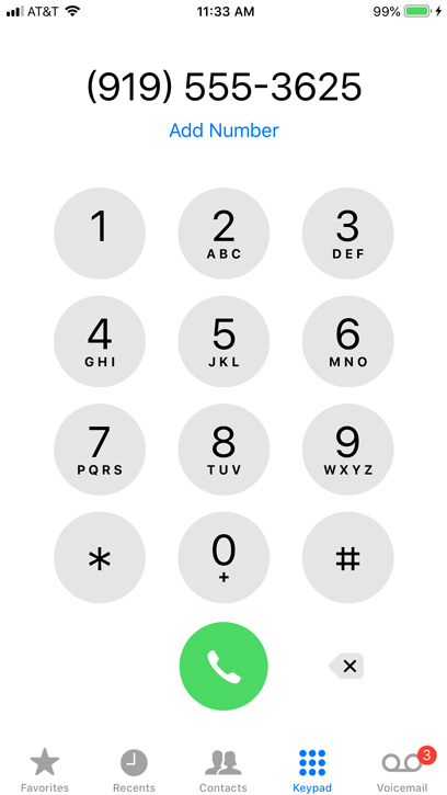 iphone phone dialer app