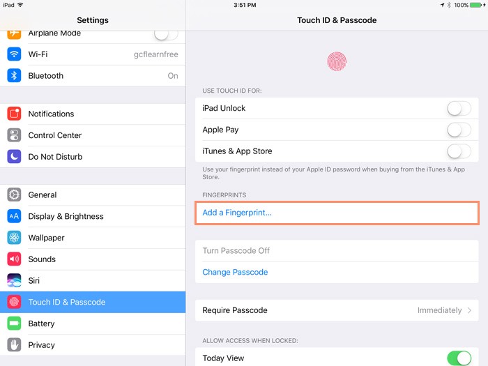 how to change default printer settings on ipad