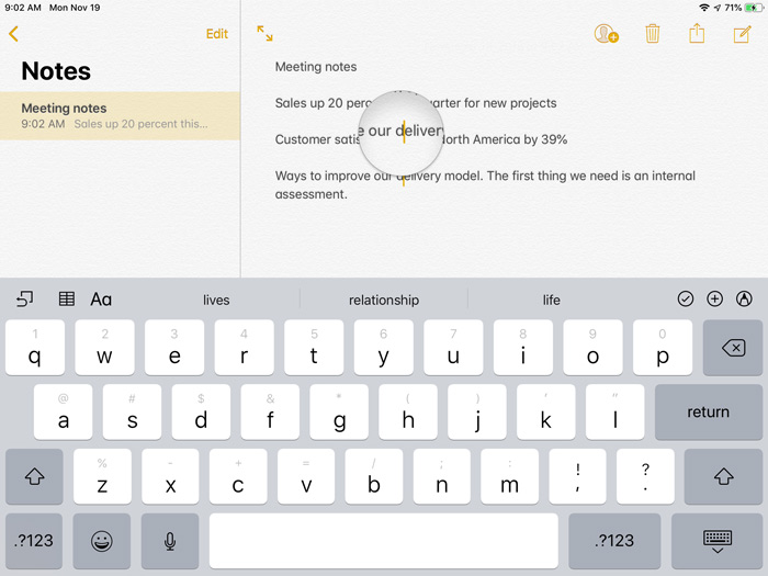 ipad virtual keyboard