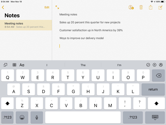 Ipad Basics Using The Keyboard