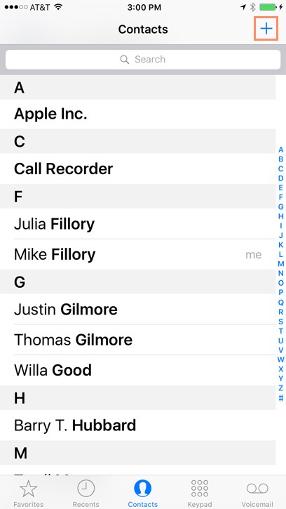 ios 8 contacts icon