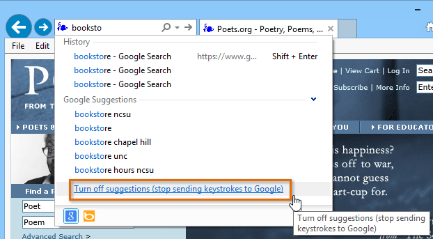 how to search a web page on explorer