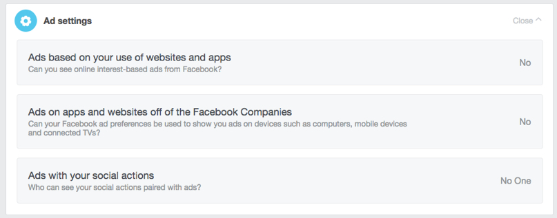 Using Facebook's privacy settings