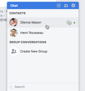 An online group chat room for open discussions