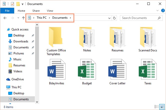 files in a folder