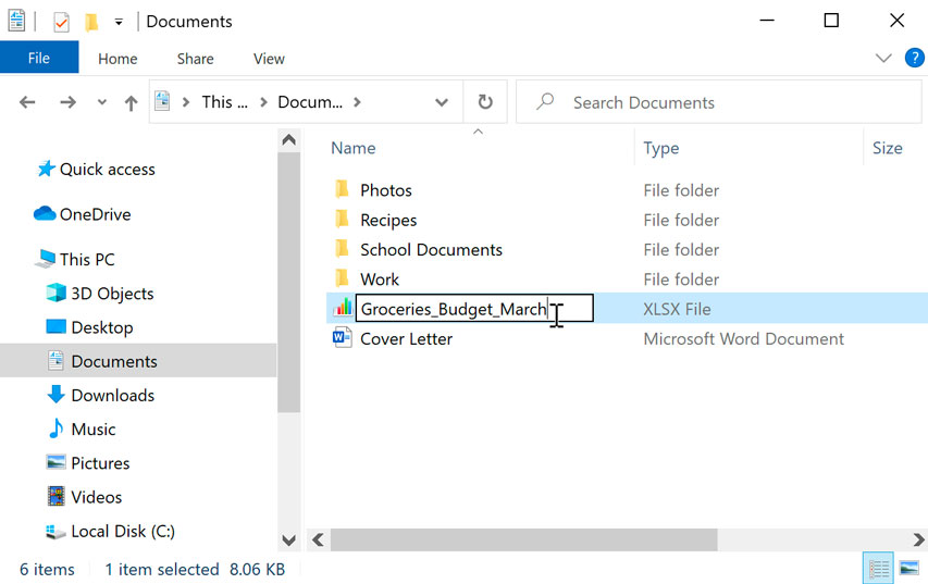 how to create a folder in documents windows