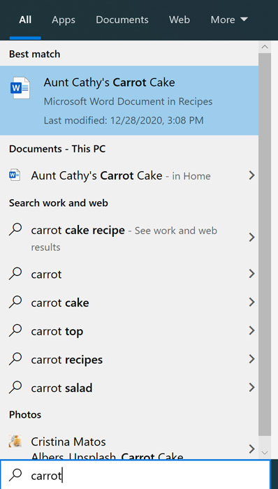 how to search all word documents on your network