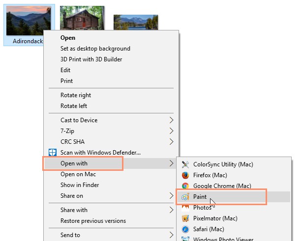 how to set default app for jpg files in windows 7