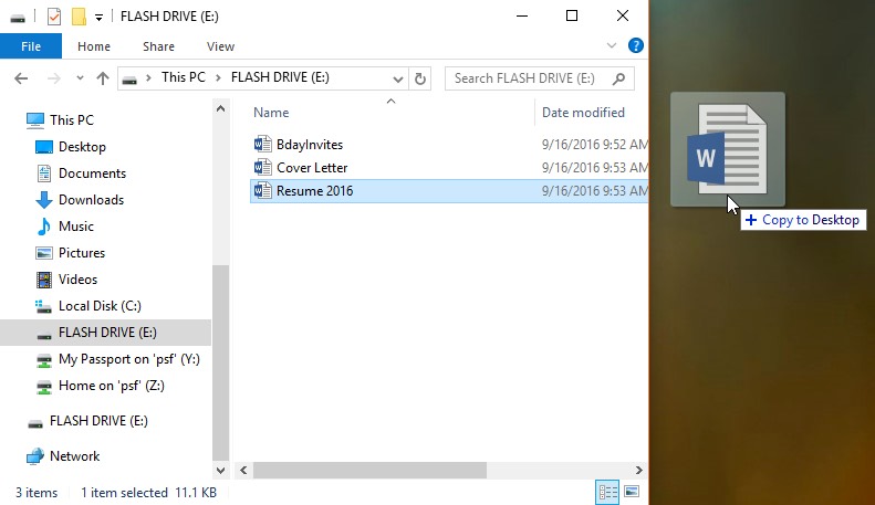 how to download photos from flash drive to computer