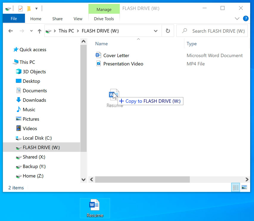 windows 10 download flash drive