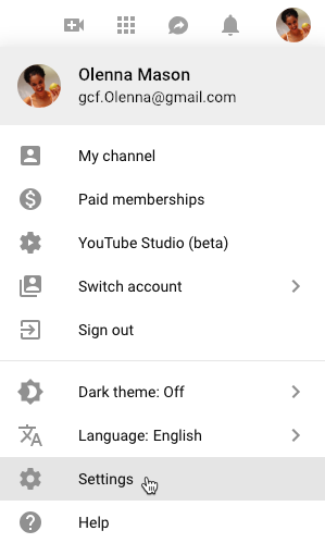 Youtube Settings And Privacy