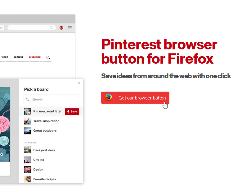 How to Install the Pin It Button of Pinterest in Firefox