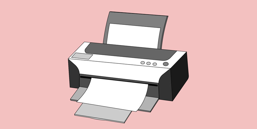 printing a test copy