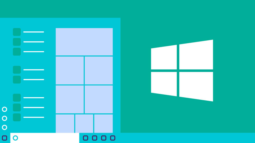 Windows 10 illustration of the desktop