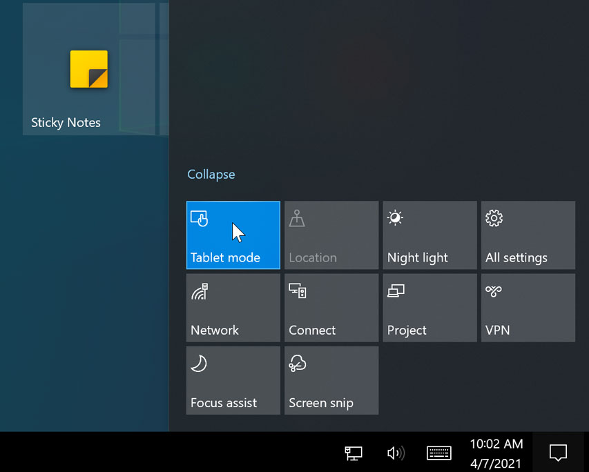 Windows 10: Using Windows 10 on a Tablet