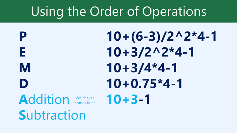 AS addition subtraction, mana yang lebih dulu: 10 + 3-1