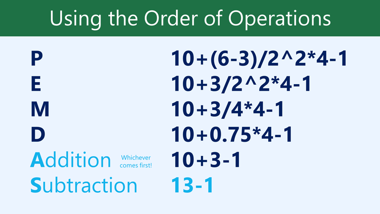 AS addition subtraction, mana yang lebih dulu: 13-1