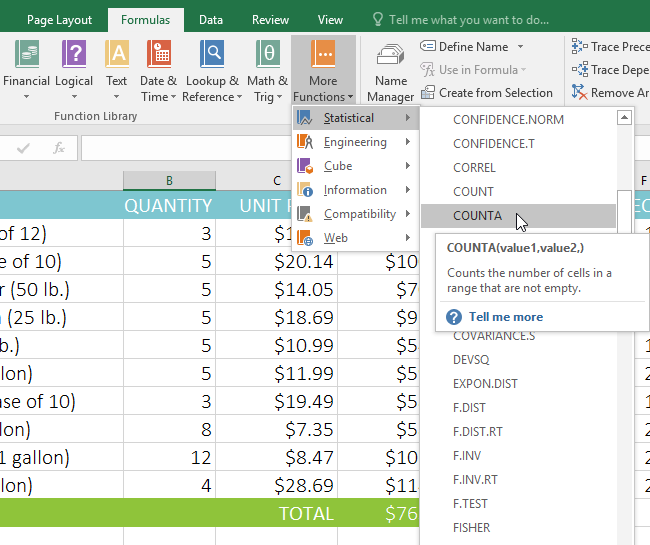 microsoft excel functions explained