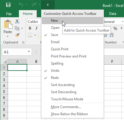 force.com quick access menu